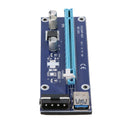 2x PCI-E Riser Card Kit 1x to 16x VER 006 USB 3.0 SATA to 4Pin BTC Mining Board