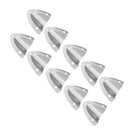 10pcs Clam Shell Midget Vent Marine Boat Stainless Steel Vent Hose Cable Cover