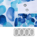 Shower Curtain Set Bathroom Fabric Curtain Bathroom Waterproof Bubble Showe