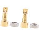 Qty(2PCS) MMCX Plug Female Straight Connector Screw Headphone Copper Plated Nuts