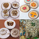 30 Pinewood Tree Log Slices Crafts DIY Wedding Table Decoration Craft 3-4cm