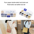 1 Box Double-sided Cap Rivets Round Craft Snap Fastener Press Button (05) A