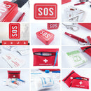 Portable 6 in 1 SOS Outdoor Emergency Survival Equipment Kit Gear Camping Tool