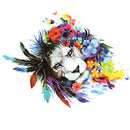 feather lion Patches Heat Transfer Iron On Patch Washable Clothes Stick 3C