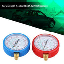 2Pcs Car Auto High Low Tester Gauge Car Air Conditioner Refrigerant Pressur