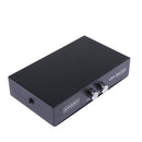 2-Port VGA Switch, Video Audio Bidirectional Switcher Box Metal Housing Shell