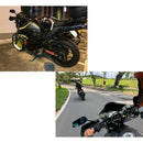 Motorcycle Mirrors Blue Glass 8mm 10mm Rear View Handlebar Side Mirror for