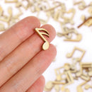 100Pcs/Pack 15mm Mix Wooden Cute Music Notes Handcrafts Wooden Decor FT