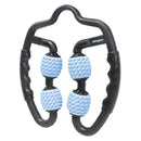 2 Pcs Portable Handheld 4-Wheels Massage Rolling Stick Leg Calf Massager Tool