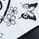 Black Flower Vine And Butterflies Wall Stickers, Wall Decoration K1W1