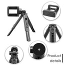 Telescopic Smartphone Tripod Stand Handle Grip Selfie Stick with Phone Clip