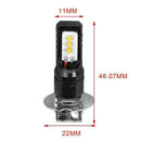 2Pcs H3 High Power CSP-6 LED 6500K White Fog Driving Bulbs Light Practical B9T5