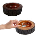 Large Wooden Cigarette Ashtray Portable Ash Tray Business Gifts Home use NEW