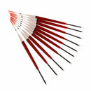 10Pcs/Set Fishing Float Wood Glow Red 22cm Floating Stick Buoy Bobber Vertical
