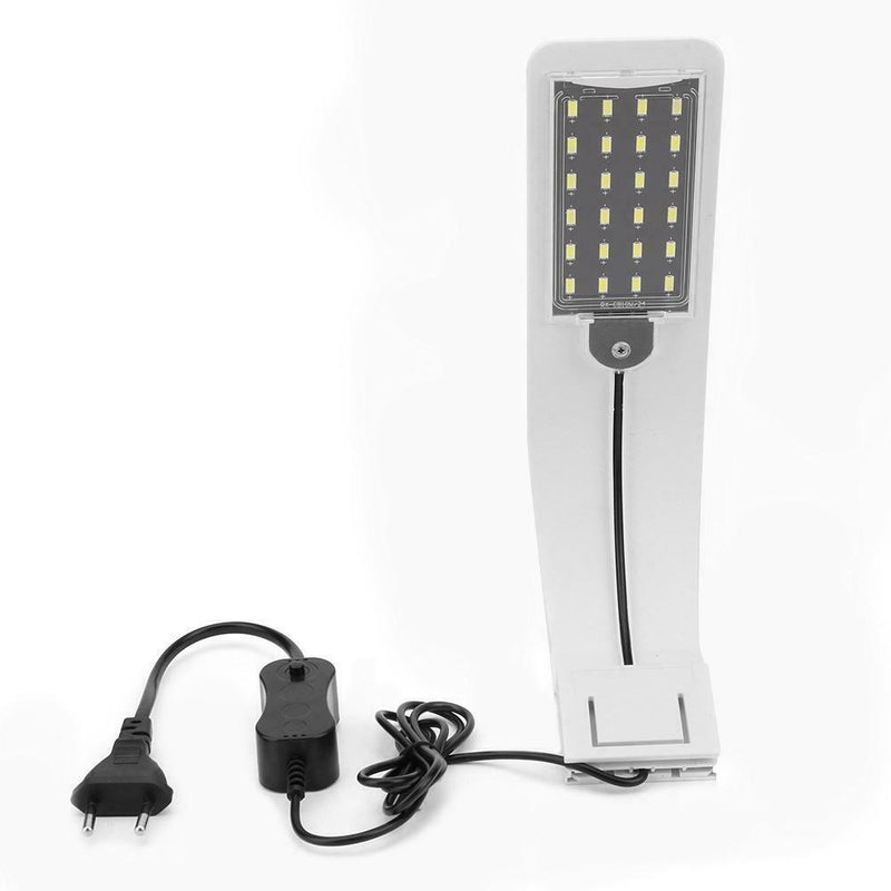LED Waterproof Aquarium Light Tank Plant Grow Clip Lamp (Blue White White) A