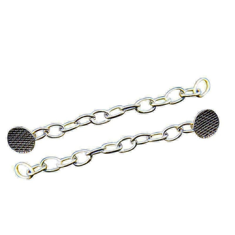 2pcs Dental Orthodontic Traction Chain Round Buttons with Chain Super Q3W2 Z0T1