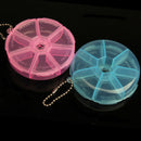 Portable Organizer Pill Round Box 7 Slot Health Pill Box Case Medicine Drug A