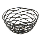 Metal Iron Wire Storage Fruit Vegetable Basket Serving Storage Bowl,Black