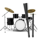 2pcs Retractable Jazz Drum Brushes Sticks Percussion Drumsticks (Black)