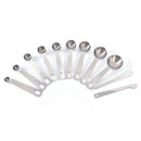 11pcs Measuring Spoons Set Magnetic Stainless Steel Detachable Ring HolderB Hn