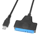 USB3.1 Type-C Port to 7+15Pin 2.5inch SATA HDD SSD Converter Adapter Cable