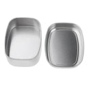 5x Rectangular Empty Tin Box Container Portable Small Storage Cans