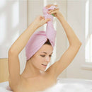 Microfiber Towel Quick Dry Hair Magic Drying Tu rban Wrap Shower Cap Bathing Hat