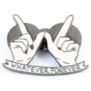 Cute Letters Whatever Forvevr Brooch Pins Enamel Finger Love Heart Collar C J1L6
