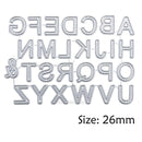 26pcs Carbon Steel Letters Cutting Dies Stencils DIY Scrapbooking Photo Decor