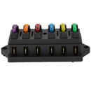 6 Way Fuse Holder Box Car Vehicle Circuit Blade Fuse Box Block + 6PCS Fuse UWG