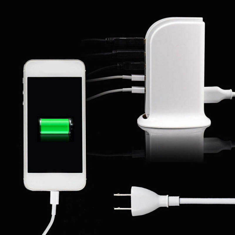 Universal 5 Port USB Wall Travel Charger Desktop USB Hub Charging Station yth