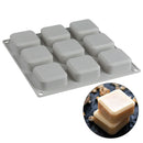 9 Cavity Square Silicone Soap Molds Handmade Soap Craft For Diy Soap Mak OZ