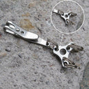 Straw Hat UFO Extension Buckle Mini Key Ring EDC Keyring Fast Hanging Tools