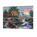 DIY 11CT Counted Cross Stitch Kit Chart for Adults Beginners - House Pattern