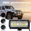 7 Inch Led Light Bar 1Pc 400W Offroad Driving Lights Led Pods Spot Flood Co X9C2
