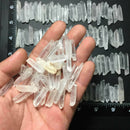 100% Natural Crystal White Quartz Small Points Terminated Wand Specimen 50g