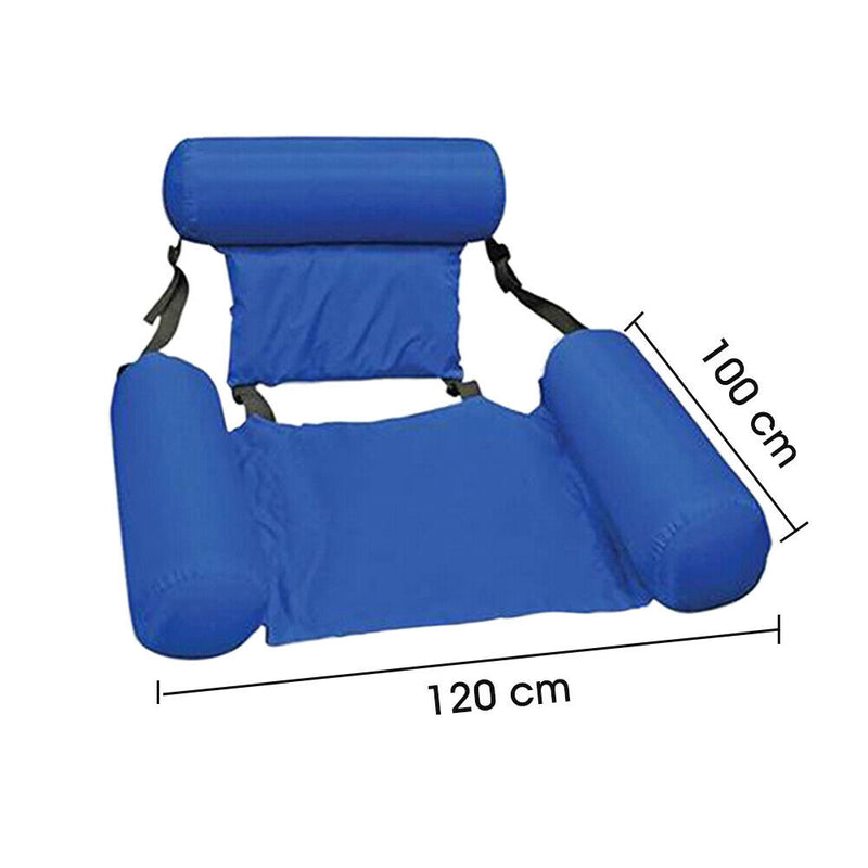 Adjustable With Backrest Swimming Pool Inflatable Hammock Water Bed Float Lounge