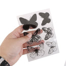 Butterflies Transparent Clear Silicone Stamp for DIY scrapbooking album Decorã€LJ