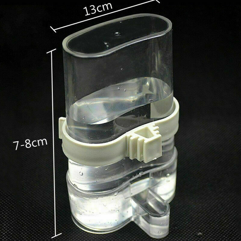 Water Feeder Cockatiel Food D.AU 200m Pet Bird Parrot Acrylic Automatic AU O9E6