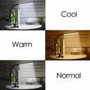 8W LED Clip on Lamp, Desk Light with 3 Modes 2M Cable Dimmer 10 Levels Clam