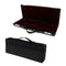 Flute Wooden Carry Padded Case with Storage Gig Bag Handbag - Black