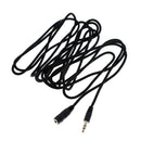 3.5mm female--male aux stereo audio headphones extension cable lead cord wire