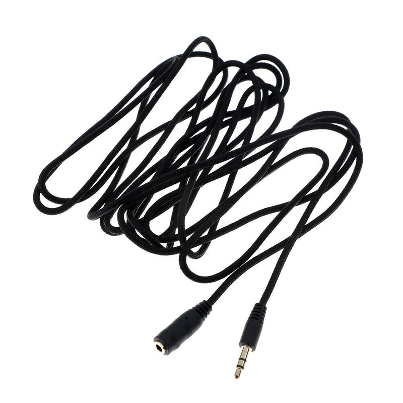 3.5mm female--male aux stereo audio headphones extension cable lead cord wire