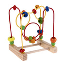 Wooden Toys Baby Math Toys Colorful Mini Around Beads Wire Maze Educational