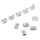 30Silver plated butterfly earring backs stopper scrolls ear post nuts findingsOZ