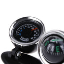 2 in 1 Guide Ball Car Compass Thermometer Car Ornaments Direction Dashboard B n+