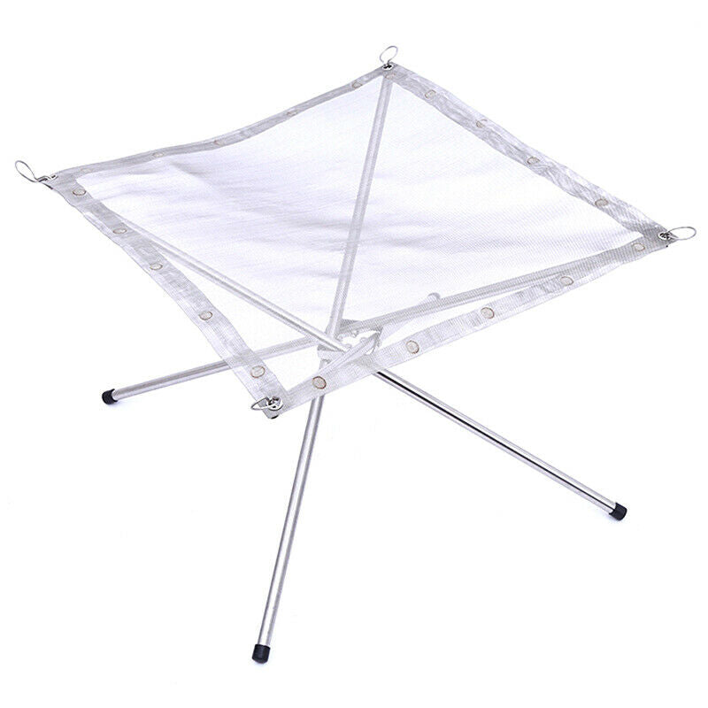 Portable Outdoor Fire Pit Stainless Steel Camping Stove Stand Frame Fire S Hn