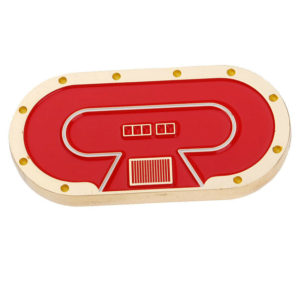 Metal Oval Poker Dealer Button Poker Chip Pressing Poker Card Guard Protection