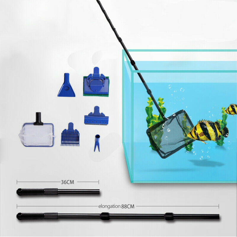 Pet Fish Tank Algae Vacuum Gravel Cleaner Magnetic Brush Aquarium Cleaning Tools