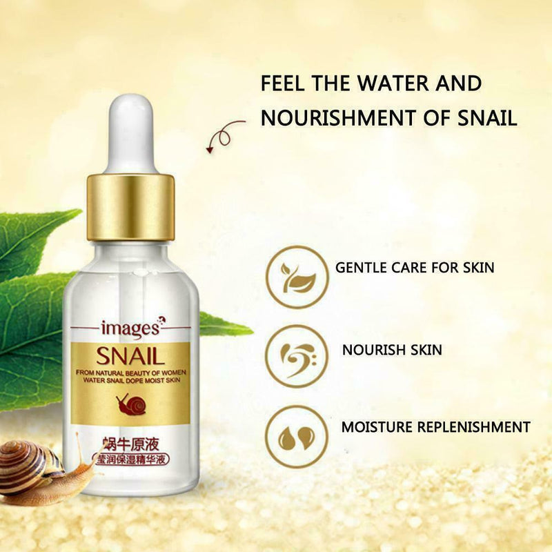 Snail Extract Serum Face Hyaluronic Acid Collagen Face Whitening V2L7